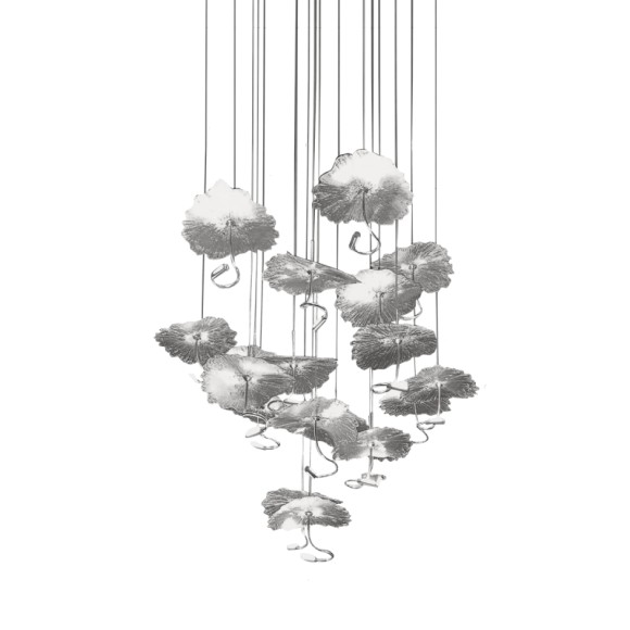 Подвесная светодиодная люстра Delight Collection 8827 X-8827P/19 silver