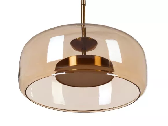 Подвесной светильник Myfar Charlie MR2130-1PL, Латунь, Янтарный, Теплый белый, крупный план