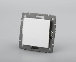 Механизм выключателя одноклавишный перекрёстный Arlight SWT-MKX1-PL-WH-V (250V, 10A) 049875