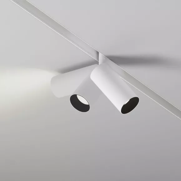 Трековый магнитный светильник Maytoni Focus LED TR032-4-5WTW-M-DD2-W, вид снизу Трековый магнитный светильник Maytoni Focus LED TR032-4-5WTW-M-DD2-W, вид снизу