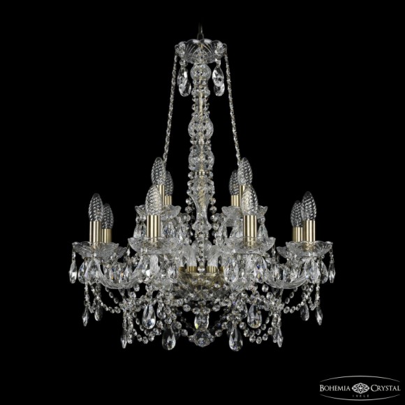 Подвесная люстра Bohemia Ivele Crystal 1411/8+4/195/h-70 Pa