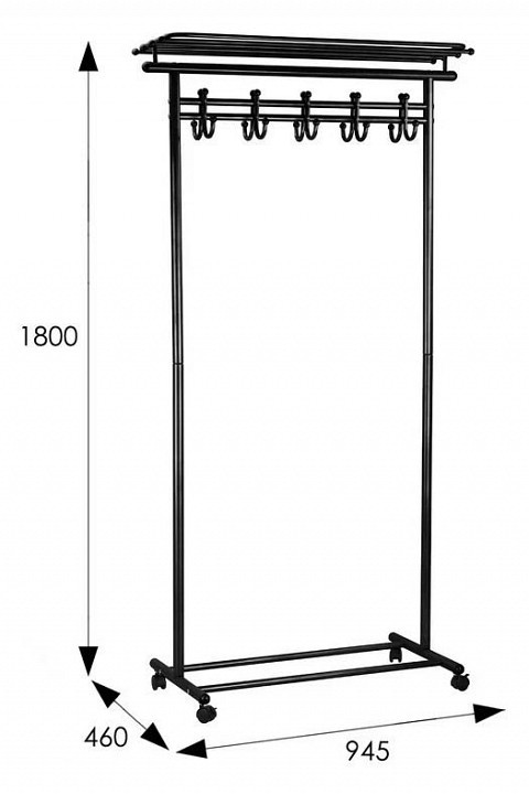 Вешалка гардеробная М 9 ML_008295