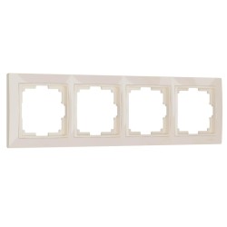 Рамка на 4 поста Werkel Snabb basic слоновая кость W0042003 4690389161438