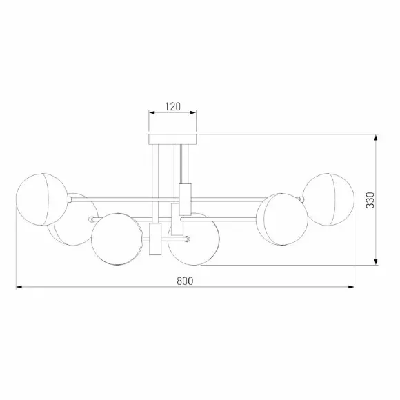 Схема размеров потолочная люстра Eurosvet Nuvola 70129/6 хром Smart a057081 Схема размеров потолочная люстра Eurosvet Nuvola 70129/6 хром Smart a057081