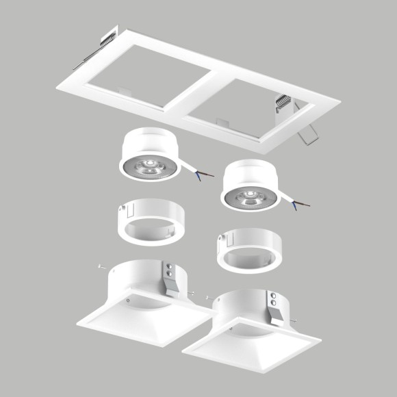 Встраиваемый светильник Lightstar Domino (214526+214506+214506+214006+214006) D5260606WMOD