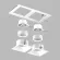 Встраиваемый светильник Lightstar Domino (214526+214506+214506+214006+214006) D5260606WMOD