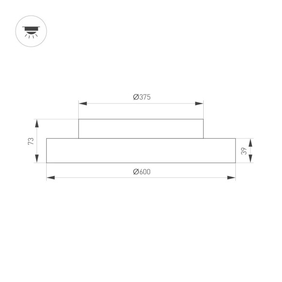 Потолочная светодиодная люстра Arlight Estely 054800