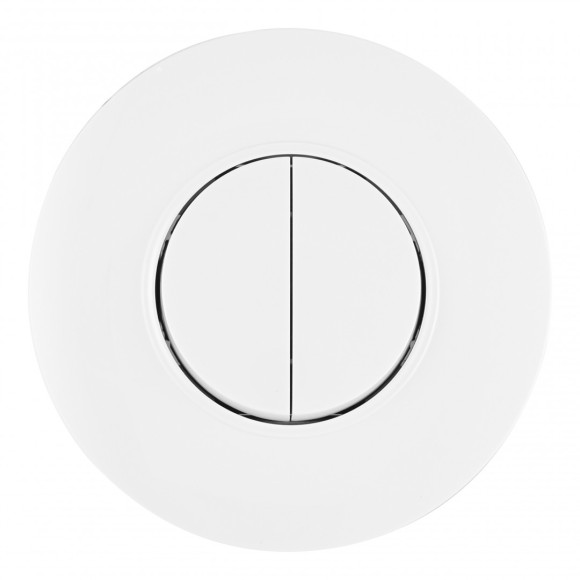 Выключатель круглый двухклавишный с рамкой Arte Milano SET08-1-30-2 white