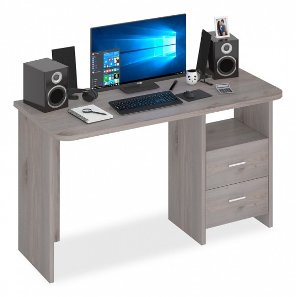 Стол письменный Домино Lite СКЛ-Прям130Р MER_SKL-Pryam130R_N