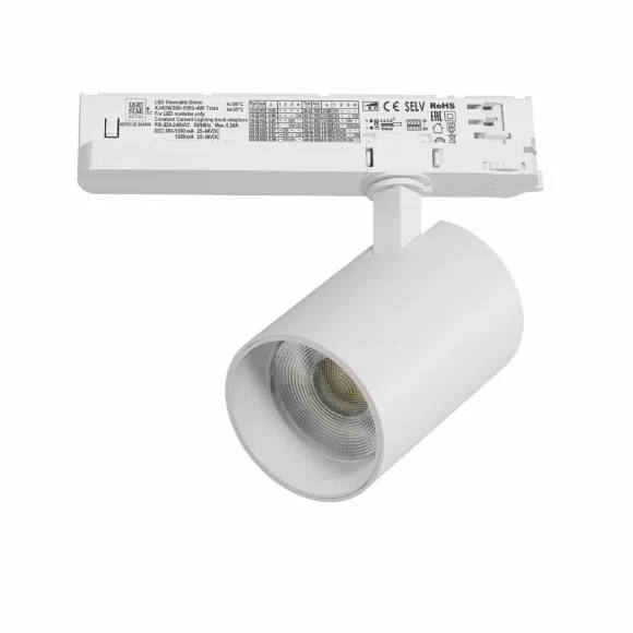 Трековый трехфазный светильник Quattro LED с управлением TRIAC Lightstar Alta Base A5336TRIAC Трековый трехфазный светильник Quattro LED с управлением TRIAC Lightstar Alta Base A5336TRIAC