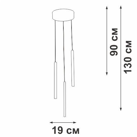 Подвесной светильник Vitaluce V3045-1/3S