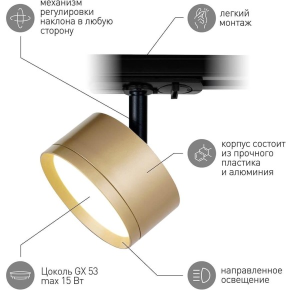 Трековый светильник Эра TR48 - GX53 MG Б0054160