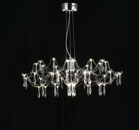 Подвесная люстра с пультом управления Myfar Ersilia MR2660-60P-76AP