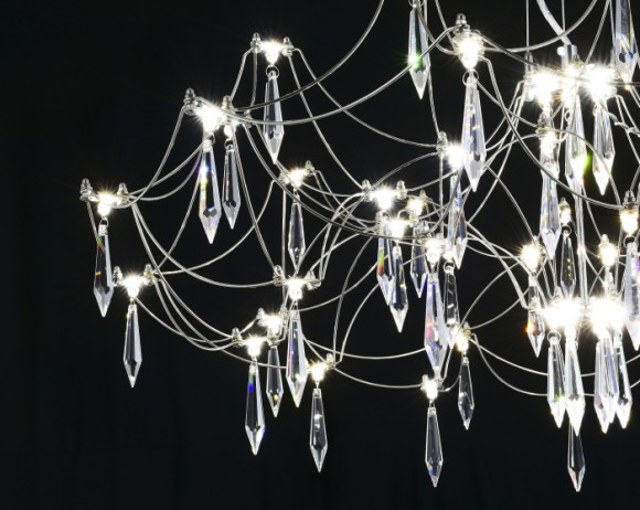 Подвесная люстра с пультом управления Myfar Ersilia MR2660-60P-76AP