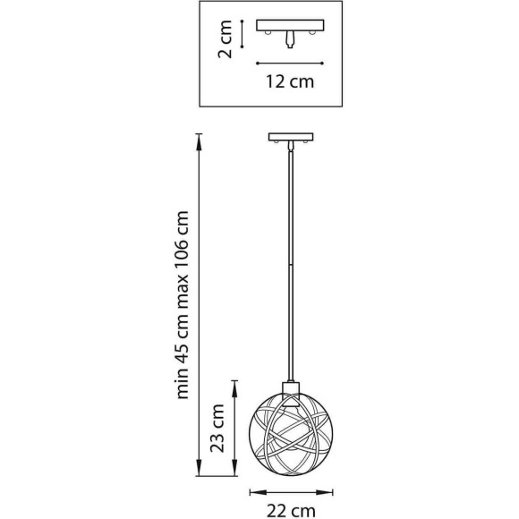 Подвесной светильник Lightstar Gabbia 732417