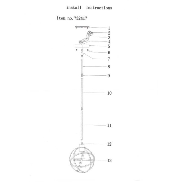 Подвесной светильник Lightstar Gabbia 732417