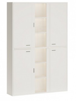 Шкаф-витрина Домино СУ(ш3в2)+4ФГ+2ФС MER_SUsh3v2-4FG-2FS-BE-belyj