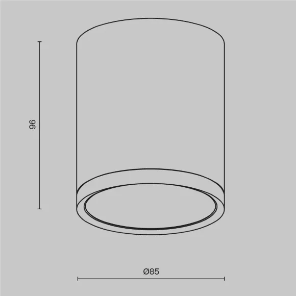 Потолочный светильник Maytoni Technical Hoop C086CM-GX53-MRD-WB Потолочный светильник Maytoni Technical Hoop C086CM-GX53-MRD-WB