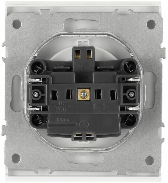 Розетка ЭРА Arktik 16-2101-01 с заземлением 2P+E Schuko 16А-250В белый Б0070414