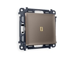 Комплект механизма 1-кл проходного выключателя с подсветкой Ambrella Volt Alfa MA632030