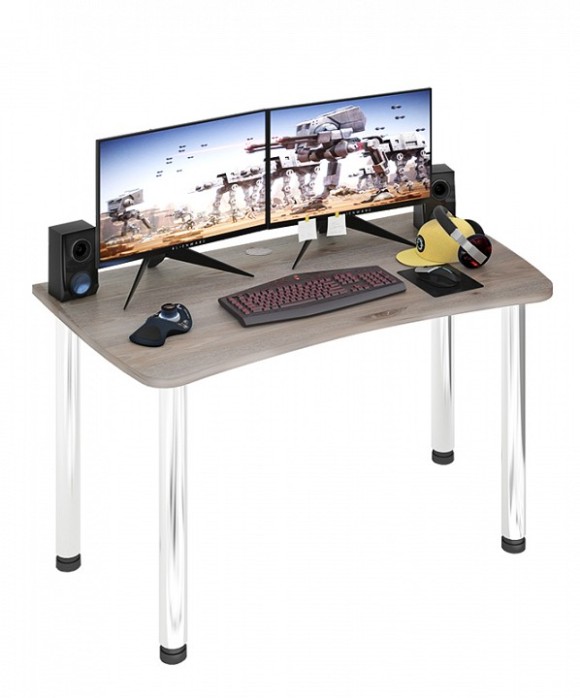 Стол офисный Домино Лайт СКЛ-Софт140МО MER_SKL-Soft140MO_N