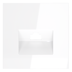 Накладка для розетки компьютерной RJ45 кат.6 Voltum S70 (белый глянцевый) VLS001301