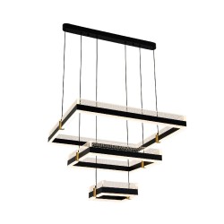 Подвесная люстра с пультом управления LED4U L7801-600 BK