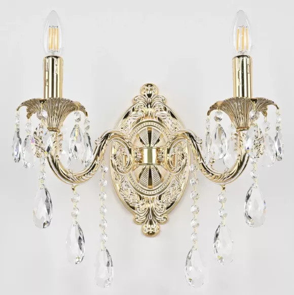 Бра Bohemia Ivele Crystal AL7901B10/2/175 B GW, Золото, Металл, Классика стиль Бра Bohemia Ivele Crystal AL7901B10/2/175 B GW, Золото, Металл, Классика стиль
