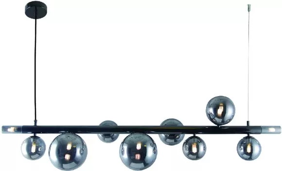 Подвесная люстра Indigo Canto 11026/10PL Black V000241, Модерн, Дымчатый