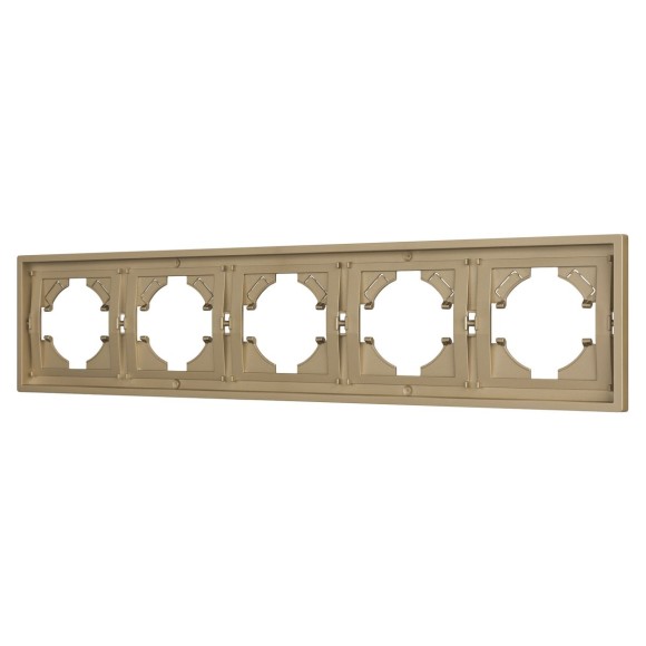 Рамка пластиковая на 5 постов Arlight FRM-TENDO-SFPL-5-GD 054658