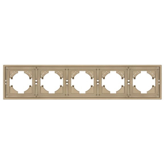 Рамка пластиковая на 5 постов Arlight FRM-TENDO-SFPL-5-GD 054658