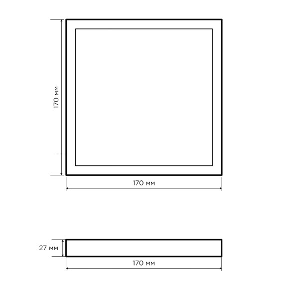 Накладная светодиодная панель Apeyron 06-48