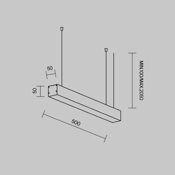 Линейный подвесной светильник Maytoni Technical LL312026 Линейный подвесной светильник Maytoni Technical LL312026