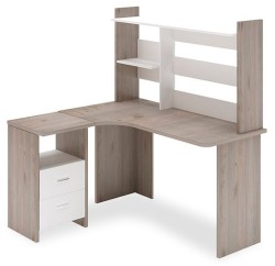 Стол компьютерный Домино Lite СКЛ-Угл130+НКЛ-130 MER_SKL-Ugl130-NKL-130_NBE_LEV