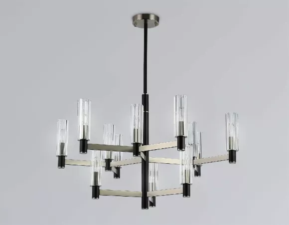 Люстра на штанге Ambrella Light High Light Heigh Light LH55505, Модерн, Никель, Прозрачный Люстра на штанге Ambrella Light High Light Heigh Light LH55505, Модерн, Никель, Прозрачный