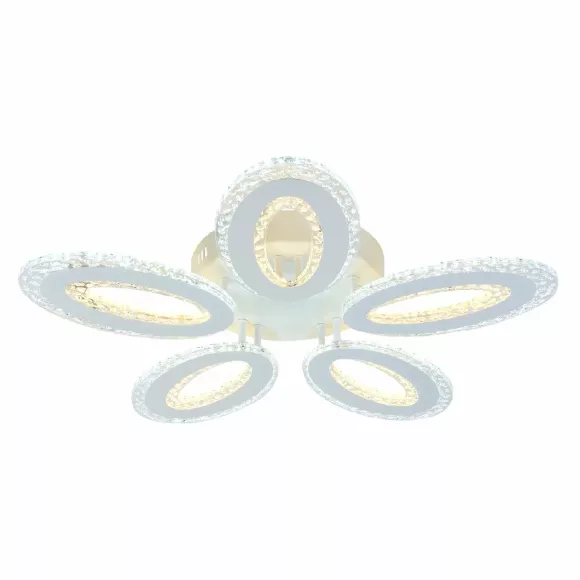 Потолочная люстра Escada Air 10211/5LED, Белый, Прозрачный, От теплого до холодного