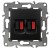 Розетка аудио двойная Эра 12-3112-05 Б0027465