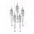 Подвесной светильник Delight Collection Goddess Tears P68009L-5/R chrome