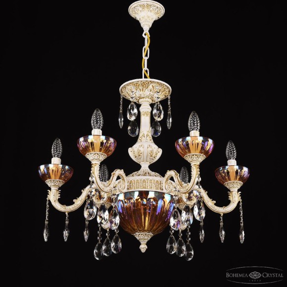 Подвесная люстра Bohemia Ivele Crystal AL79101P/6/175 A WMG P Shampan/M-1H