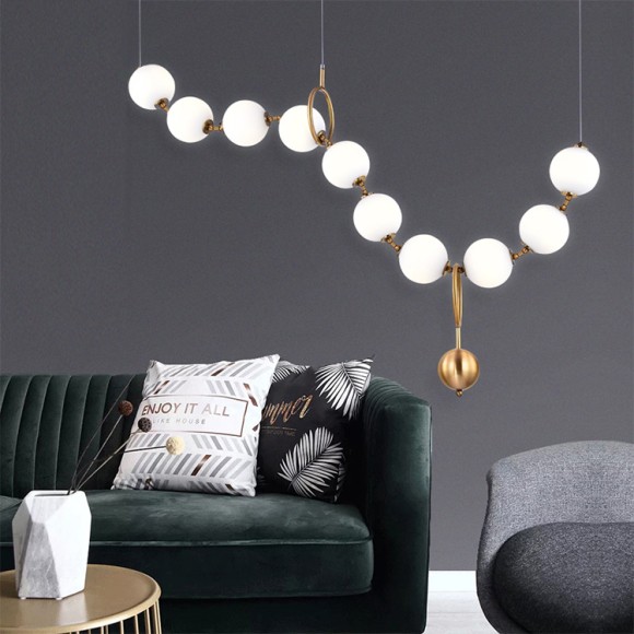 Подвесная светодиодная люстра Delight Collection 10222 10222P/10 gold