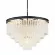 Подвесная люстра Delight Collection 1920s Odeon KR0387P-10A black/frost