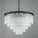 Подвесная люстра Delight Collection 1920s Odeon KR0387P-10A black/frost