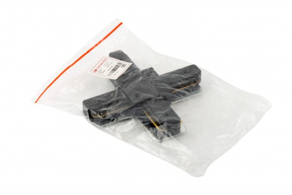 Коннектор Х-образный Denkirs DK Track Black TR1104-BK