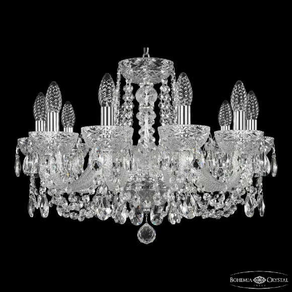 Подвесная люстра Bohemia Ivele Crystal 5402/10/195 Ni Clear/M-1F