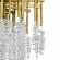 Подвесная люстра Indigo Cappella 12052/6P Gold V000602, Золото, Прозрачный, Металл, декоративные элементы крупным планом
