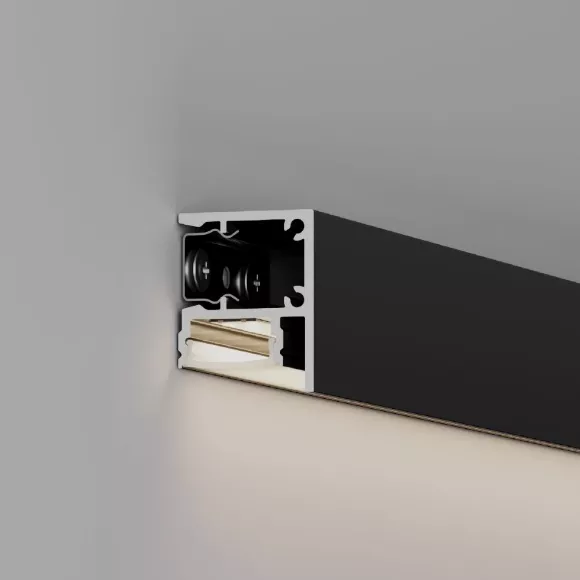 Алюминиевый профиль Arlight WALL-2228-2000 ANOD BLACK 050488 Алюминиевый профиль Arlight WALL-2228-2000 ANOD BLACK 050488