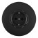 Розетка круглая с/з и шторками и рамкой Arte Milano SET08-1-40-1 black