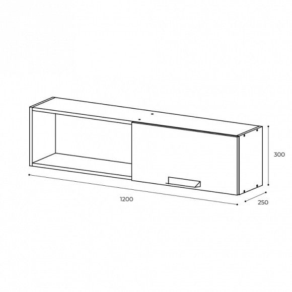 Полка комбинированная Квартет TKS_00-00162625