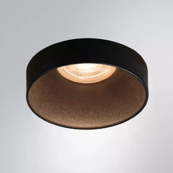 Встраиваемый светильник Arte Lamp Ramo A1240PL-1BK, Черный, Металл, Современный стиль Встраиваемый светильник Arte Lamp Ramo A1240PL-1BK, Черный, Металл, Современный стиль