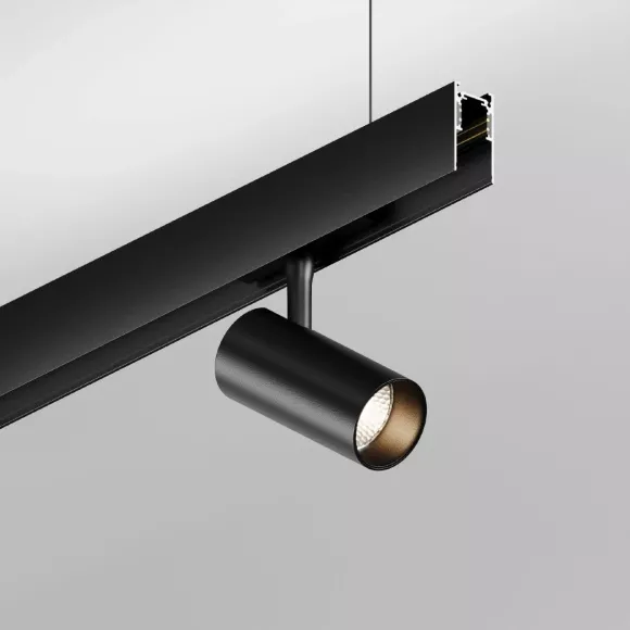 Шинопровод трехфазный накладной с заглушками Hesby Lighting ElDeko HSBL_0051_1, Черный, Алюминий